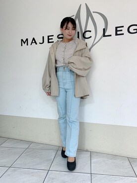 「でにむ」｜「アイテム（パンプス）」を使った、マジェスティックレゴン天王寺ミオ店スタッフさん（レディース・151cm）の冬コーディネート