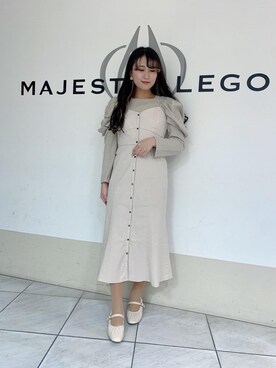 「でにむ」｜「アイテム（パンプス）」を使った、マジェスティックレゴン天王寺ミオ店スタッフさん（レディース・151cm）の冬コーディネート
