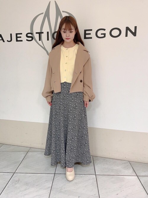 マジェスティックレゴン天王寺ミオ店スタッフ Majestic Legon Majestic Legonのトレンチコートを使ったコーディネート Wear