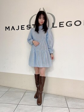 マジェスティックレゴン天王寺ミオ店スタッフさん（レディース・159cm）の春コーディネート