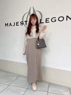 マジェスティックレゴン天王寺ミオ店スタッフさん（レディース・145cm）の春コーディネート