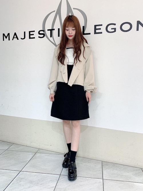 Majestic Legon マジェスティックレゴン天王寺ミオ店スタッフさんのトレンチコートを使ったコーディネート Zozotown