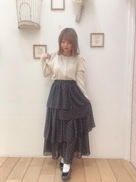 マジェスティックレゴン天王寺ミオ店スタッフさん（レディース・145cm）の春コーディネート