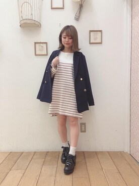 マジェスティックレゴン天王寺ミオ店スタッフさん（レディース・145cm）の春コーディネート