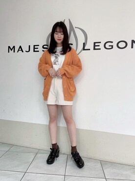 「オレンジ🍊」｜マジェスティックレゴン天王寺ミオ店スタッフさん（レディース・159cm）の春コーディネート