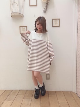 マジェスティックレゴン天王寺ミオ店スタッフさん（レディース・145cm）の春コーディネート