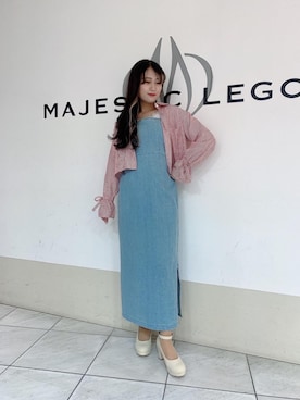 マジェスティックレゴン天王寺ミオ店スタッフさん（レディース・151cm）の春コーディネート
