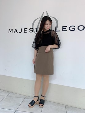「大人気」｜マジェスティックレゴン天王寺ミオ店スタッフさん（レディース・151cm）の春コーディネート