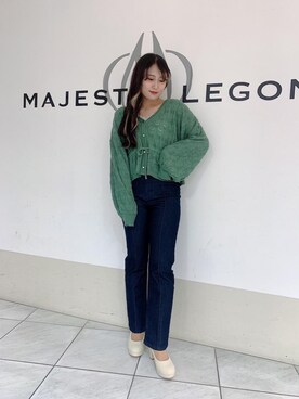 マジェスティックレゴン天王寺ミオ店スタッフさん（レディース・151cm）の春コーディネート