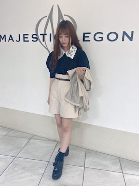 マジェスティックレゴン天王寺ミオ店スタッフさん（レディース・145cm）の春コーディネート