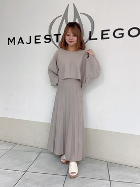 マジェスティックレゴン天王寺ミオ店スタッフさん（レディース・145cm）の春コーディネート