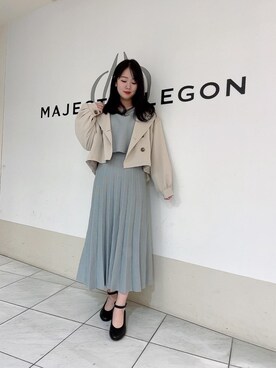 マジェスティックレゴン天王寺ミオ店スタッフさん（レディース・159cm）の春コーディネート