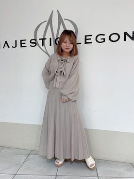 マジェスティックレゴン天王寺ミオ店スタッフさん（レディース・145cm）の春コーディネート