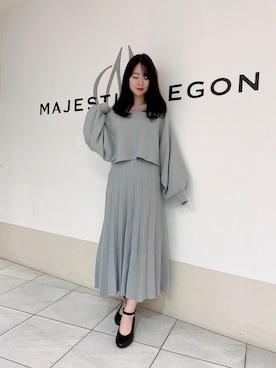 マジェスティックレゴン天王寺ミオ店スタッフさん（レディース・159cm）の春コーディネート