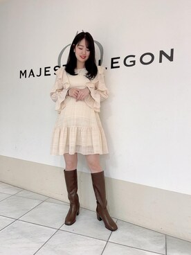 マジェスティックレゴン天王寺ミオ店スタッフさん（レディース・159cm）の春コーディネート