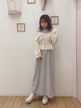 マジェスティックレゴン天王寺ミオ店スタッフさん（レディース・145cm）の春コーディネート