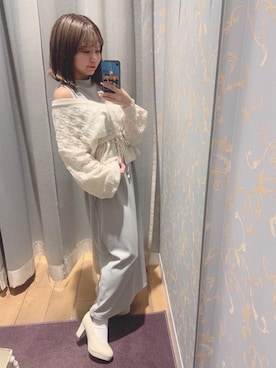 マジェスティックレゴン天王寺ミオ店スタッフさん（レディース・145cm）の春コーディネート