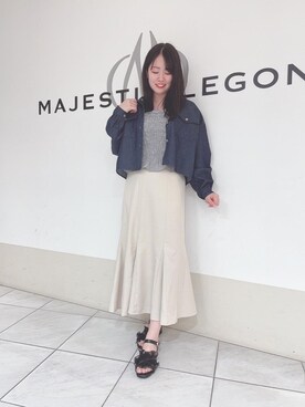 マジェスティックレゴン天王寺ミオ店スタッフさん（レディース・159cm）の春コーディネート