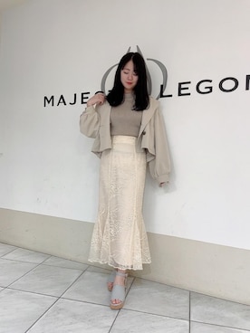 マジェスティックレゴン天王寺ミオ店スタッフさん（レディース・159cm）の春コーディネート