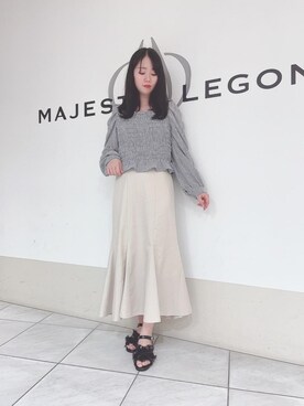 マジェスティックレゴン天王寺ミオ店スタッフさん（レディース・159cm）の春コーディネート