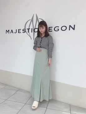 マジェスティックレゴン天王寺ミオ店スタッフさん（レディース・145cm）の春コーディネート