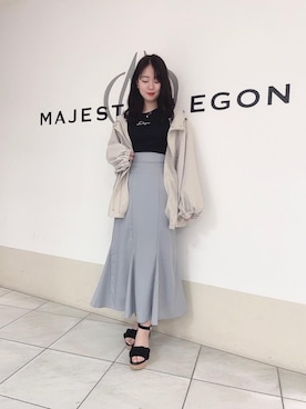 マジェスティックレゴン天王寺ミオ店スタッフさん(レディース・159cm)の春コーディネート