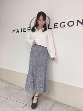 マジェスティックレゴン天王寺ミオ店スタッフさん（レディース・159cm）の春コーディネート