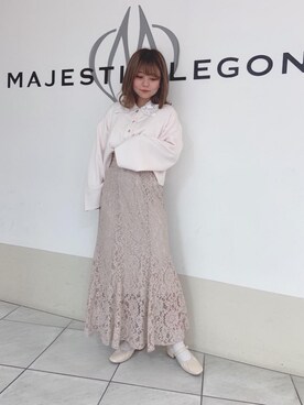 マジェスティックレゴン天王寺ミオ店スタッフさん（レディース・145cm）の春コーディネート