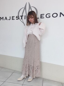 マジェスティックレゴン天王寺ミオ店スタッフさん（レディース・145cm）の春コーディネート