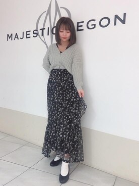 マジェスティックレゴン天王寺ミオ店スタッフさん(レディース・145cm)の春コーディネート