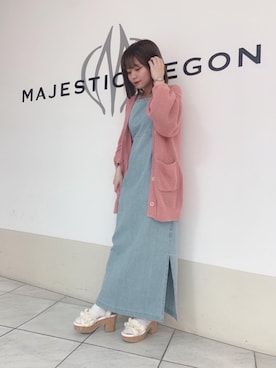 マジェスティックレゴン天王寺ミオ店スタッフさん（レディース・145cm）の春コーディネート