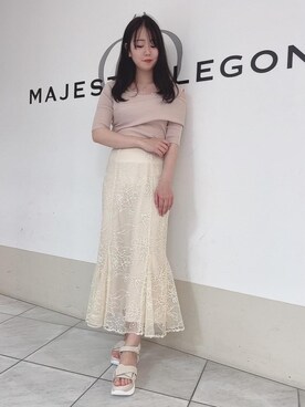 マジェスティックレゴン天王寺ミオ店スタッフさん（レディース・159cm）の春コーディネート