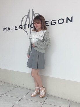 マジェスティックレゴン天王寺ミオ店スタッフさん（レディース・145cm）の春コーディネート