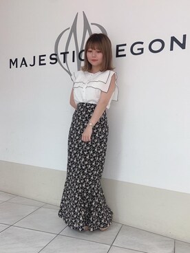 マジェスティックレゴン天王寺ミオ店スタッフさん（レディース・145cm）の春コーディネート