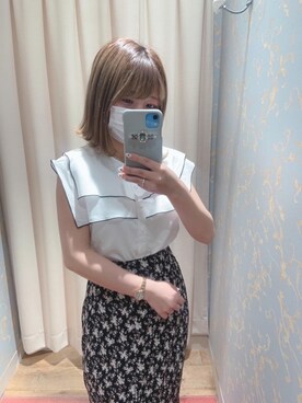 マジェスティックレゴン天王寺ミオ店スタッフさん（レディース・145cm）の春コーディネート