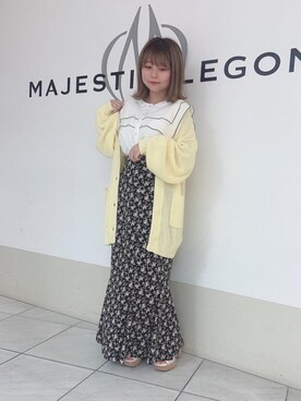マジェスティックレゴン天王寺ミオ店スタッフさん（レディース・145cm）の春コーディネート