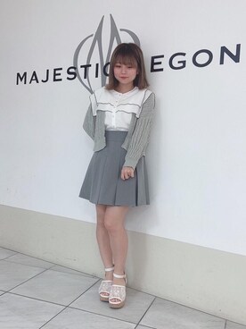 マジェスティックレゴン天王寺ミオ店スタッフさん（レディース・145cm）の春コーディネート