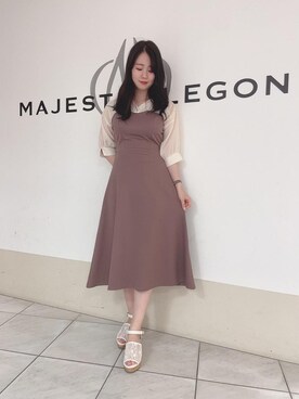 マジェスティックレゴン天王寺ミオ店スタッフさん（レディース・159cm）の春コーディネート