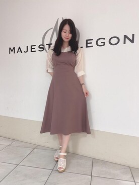 マジェスティックレゴン天王寺ミオ店スタッフさん（レディース・159cm）の春コーディネート