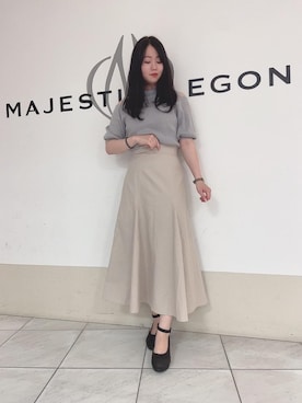 マジェスティックレゴン天王寺ミオ店スタッフさん（レディース・159cm）の春コーディネート