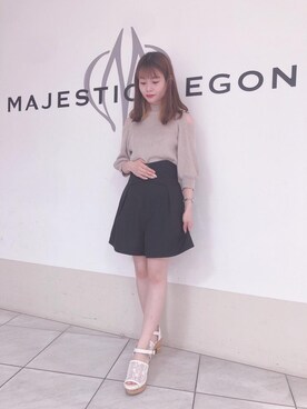 マジェスティックレゴン天王寺ミオ店スタッフさん（レディース・145cm）の春コーディネート