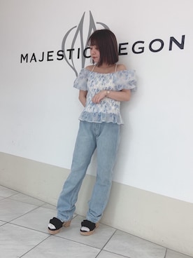 マジェスティックレゴン天王寺ミオ店スタッフさん(レディース・145cm)の春コーディネート