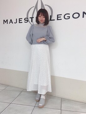 マジェスティックレゴン天王寺ミオ店スタッフさん（レディース・145cm）の春コーディネート