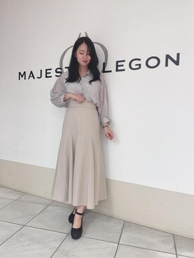 マジェスティックレゴン天王寺ミオ店スタッフさん（レディース・159cm）の夏コーディネート