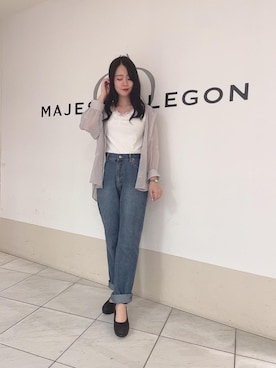 マジェスティックレゴン天王寺ミオ店スタッフさん（レディース・159cm）の夏コーディネート