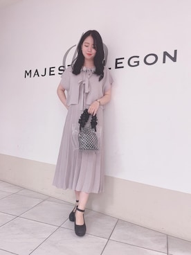 マジェスティックレゴン天王寺ミオ店スタッフさん（レディース・159cm）の夏コーディネート