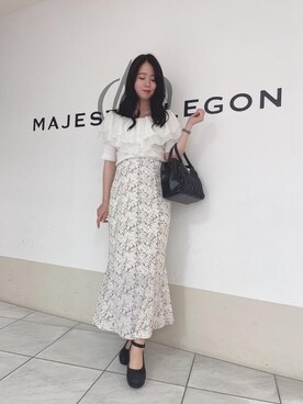 マジェスティックレゴン天王寺ミオ店スタッフさん（レディース・159cm）の夏コーディネート