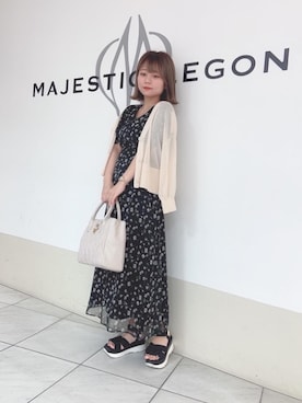 マジェスティックレゴン天王寺ミオ店スタッフさん（レディース・145cm）の夏コーディネート
