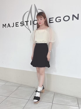 マジェスティックレゴン天王寺ミオ店スタッフさん（レディース・145cm）の夏コーディネート