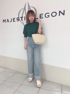 マジェスティックレゴン天王寺ミオ店スタッフさん（レディース・145cm）の夏コーディネート